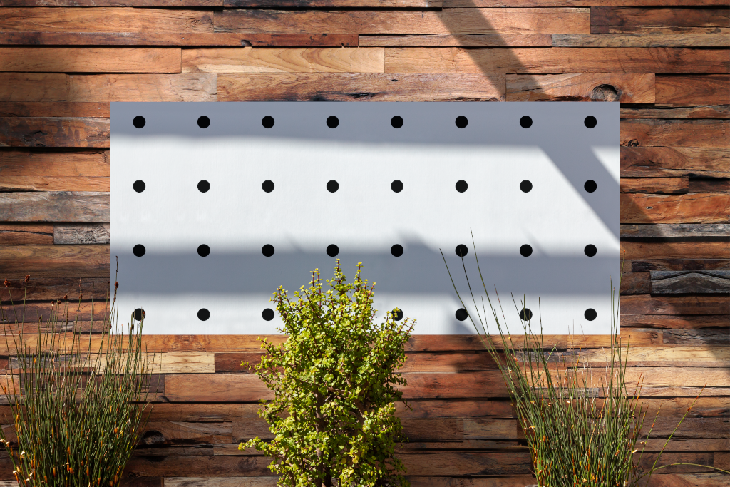 Sign 1846 — On wall mockup surface