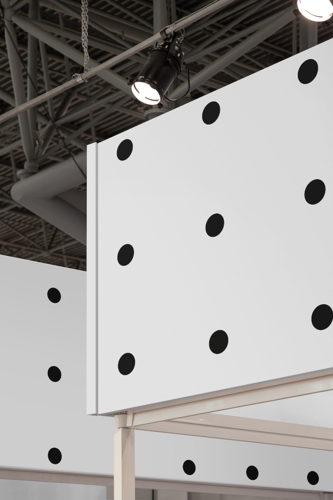 Sign 1625 — Trade show, panels mockup surface