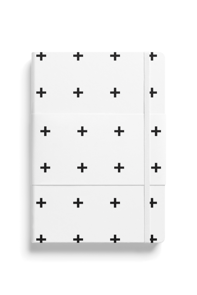 Book 0980 — Notebook, with wrap, closed mockup surface