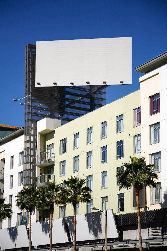 Billboard 2563 — Above building mockup surface