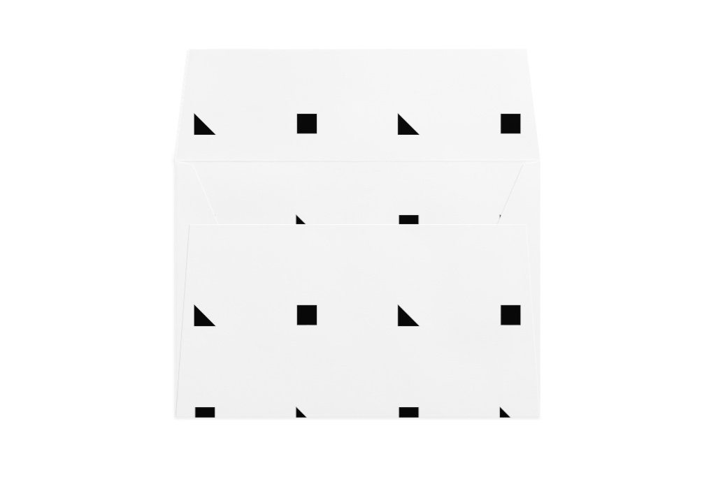 Envelope 1178 — Back, open mockup surface