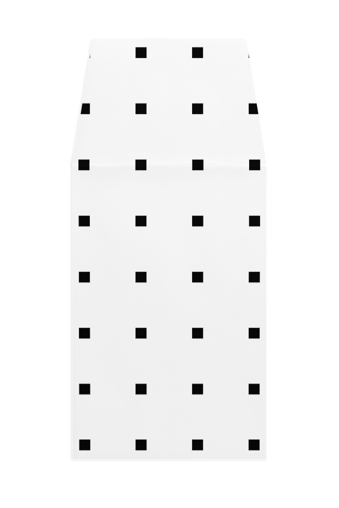 Envelope 1200 — Front, open mockup surface