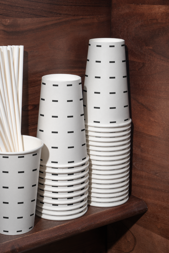 EY Coffee Cup 02 Mockup — Paper, stack mockup surface