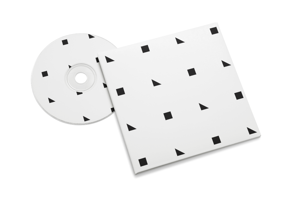 CD-DVD 0136 — Booklet and disc, grouped mockup surface