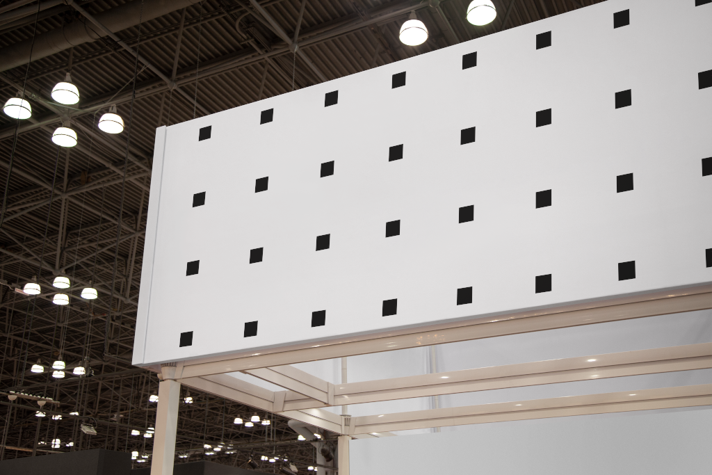 Sign 1619 — Trade show, panels mockup surface
