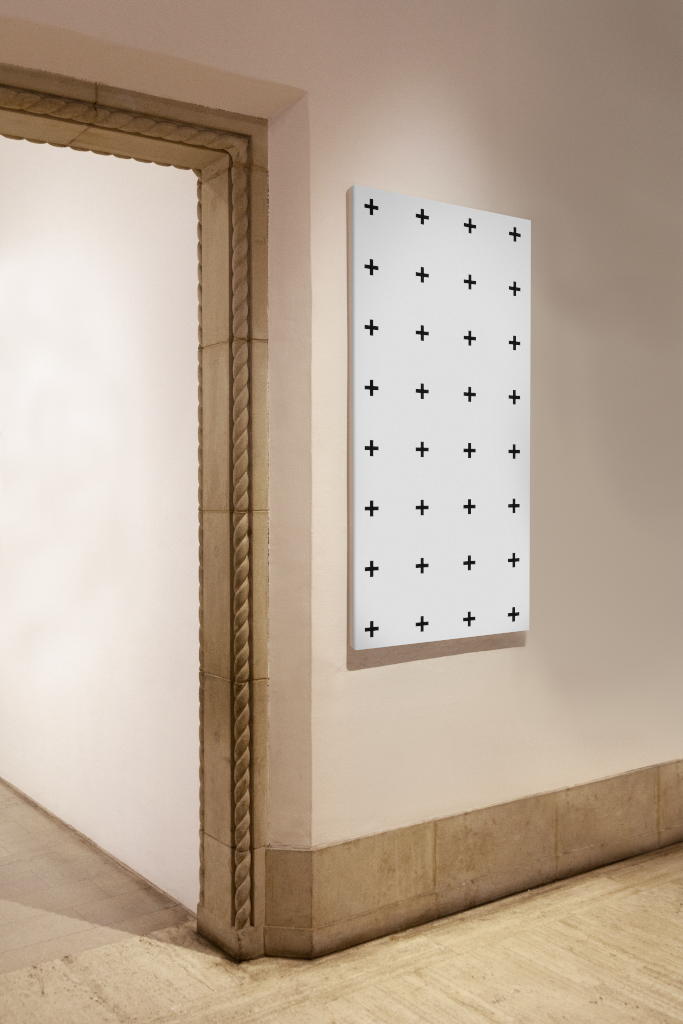 Sign 1841 — On wall mockup surface