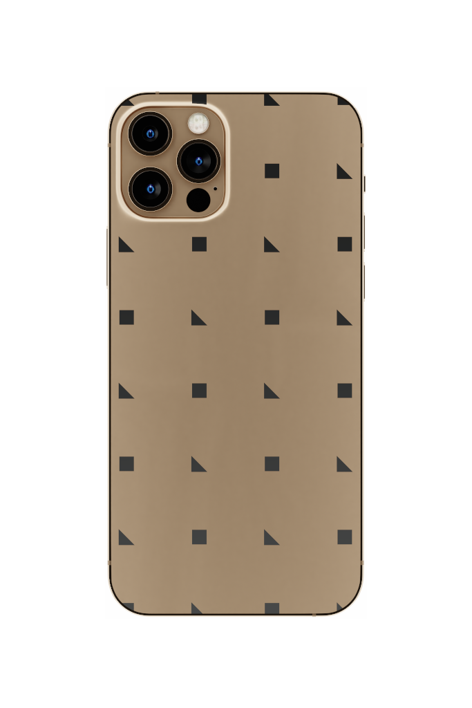 Object 2232 — Phone, gold vertical mockup surface