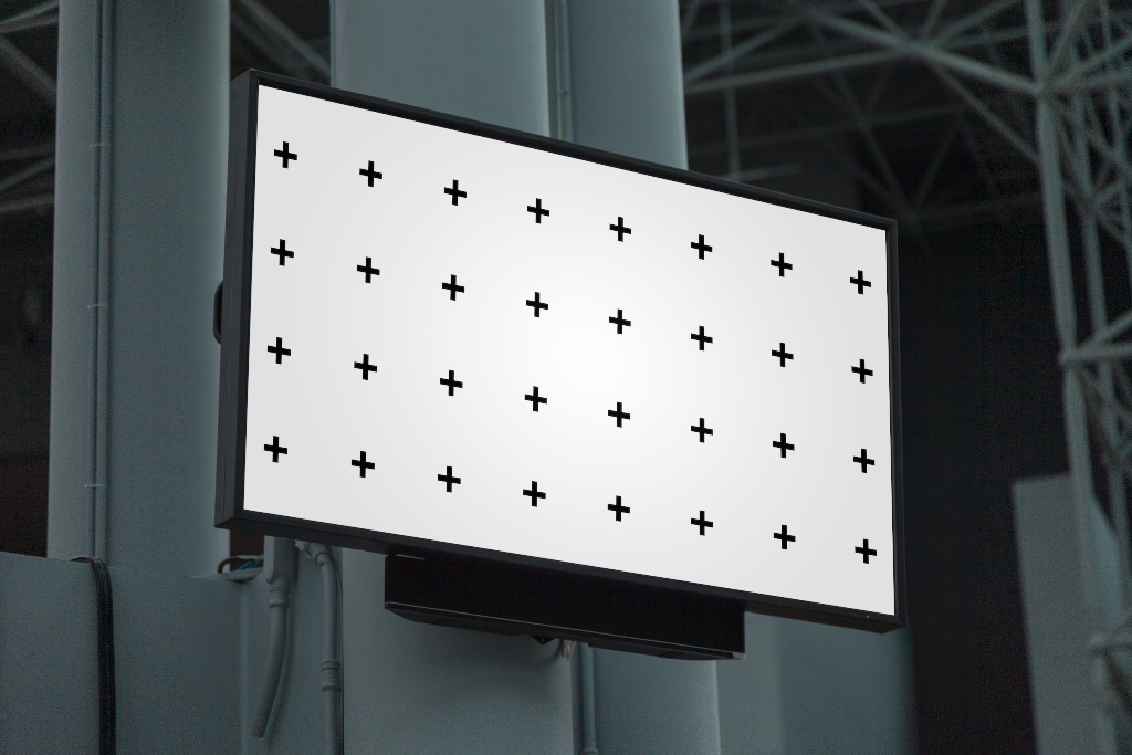 Display 1580 — TV, 55-inch mockup surface
