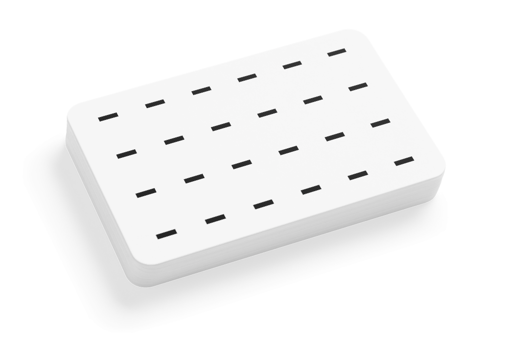 Business Card 1274 — Stack, horizontal mockup surface