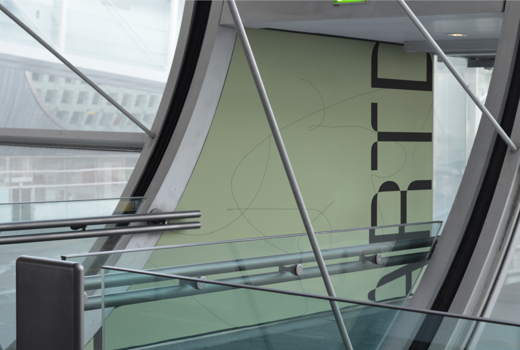 Billboard C03 007 — On wall mockup surface
