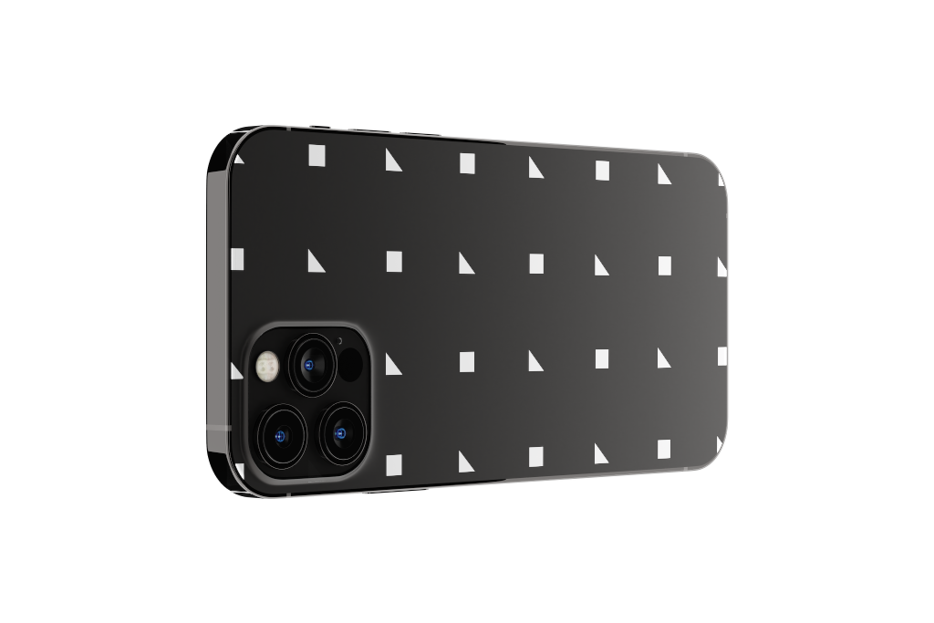 Object 2215 — Phone, graphite horizontal mockup surface