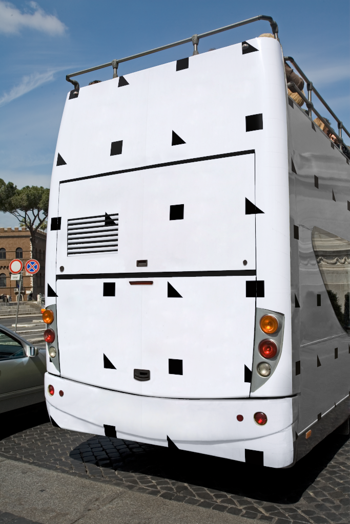Bus 0166 — Rear mockup surface