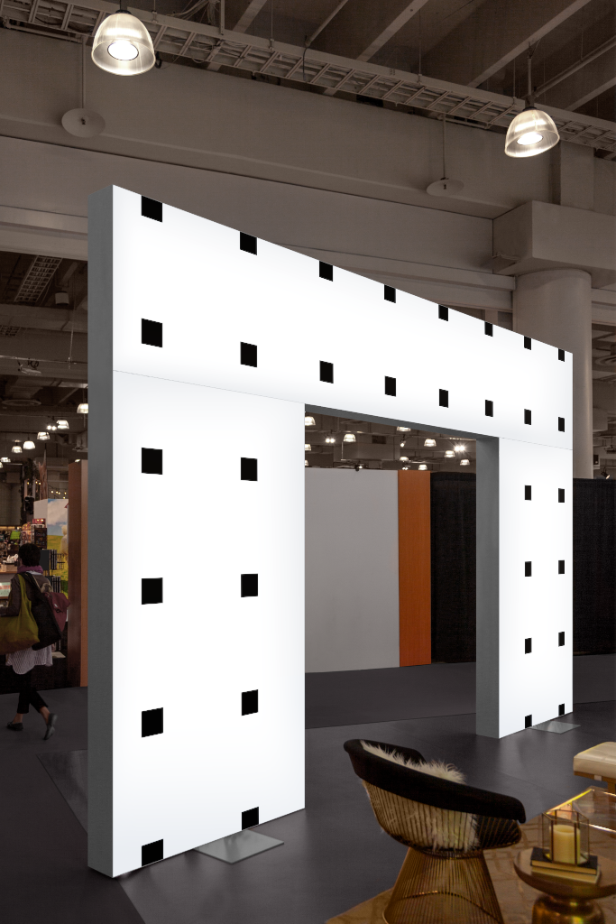 Wall 1424 — Display, backlit mockup surface