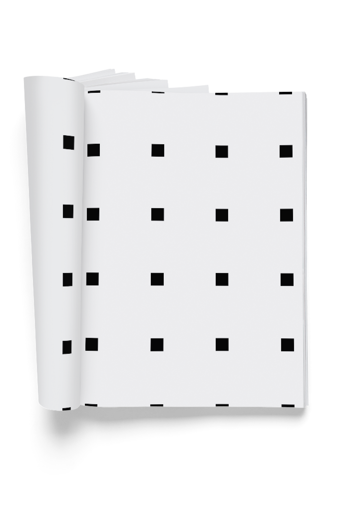 Print 0694 — Open, Curled Cover mockup surface