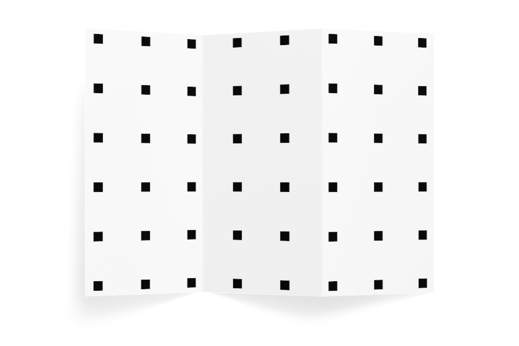 Brochure 1312 — Z-fold, open mockup surface