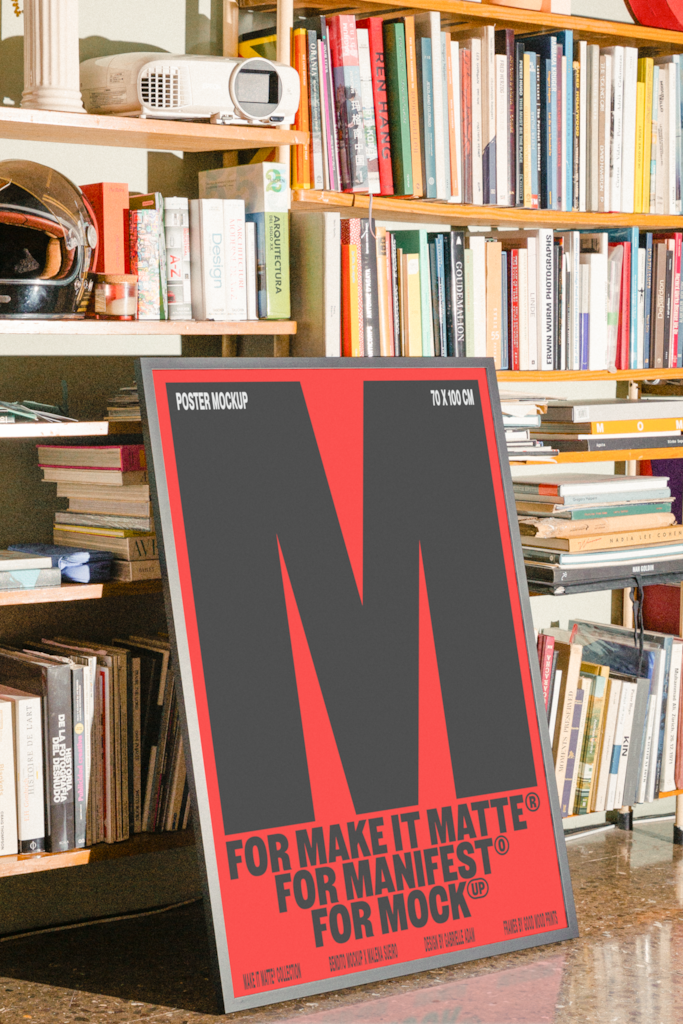 MIM Poster 17 Mockup — Framed mockup surface