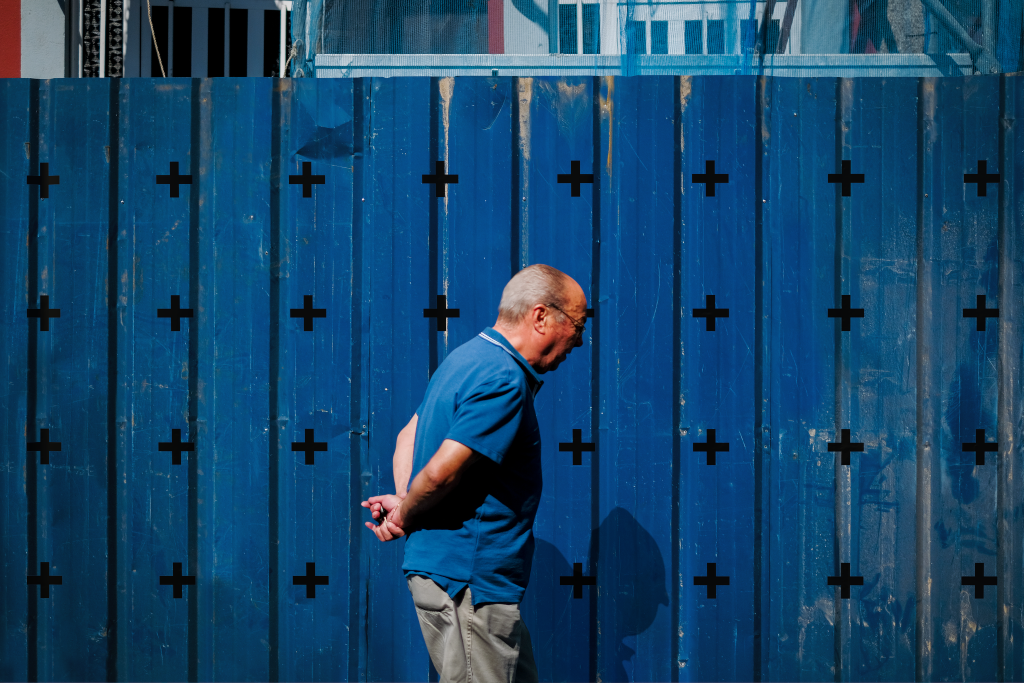 Wall 2068 — With person mockup surface