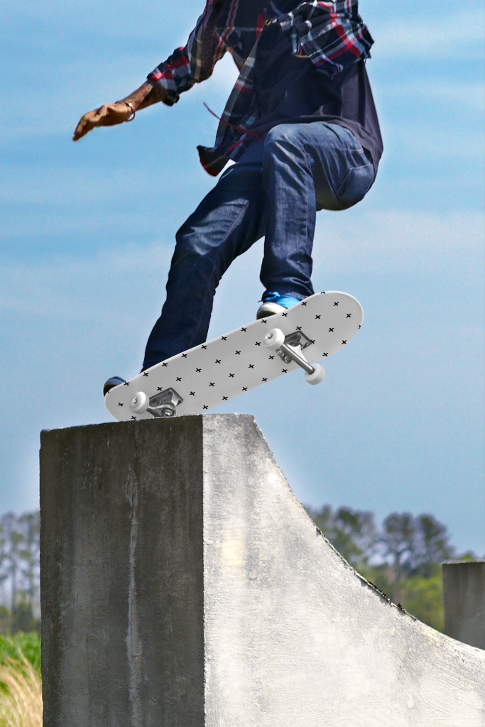 Skateboard 1663 — Half pipe mockup surface