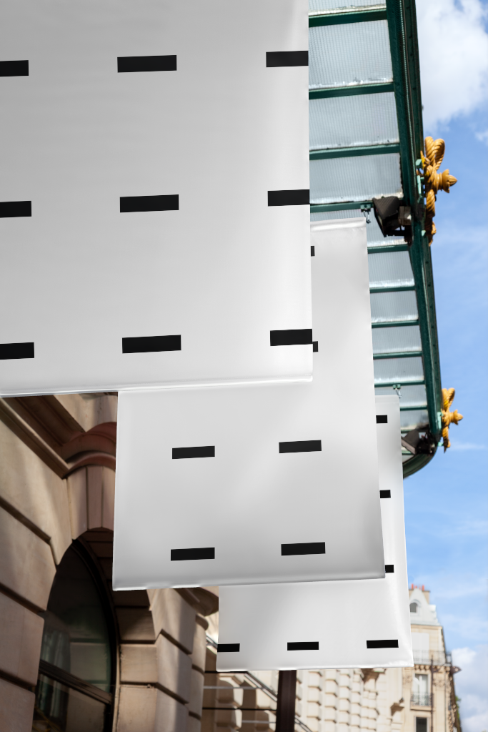 Banner 1898 — Multiple, hanging mockup surface