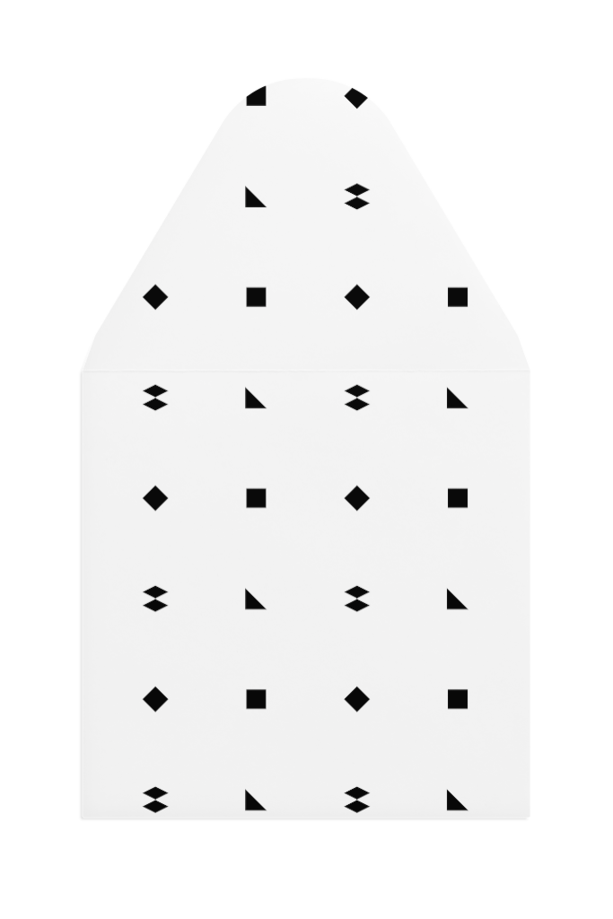 Envelope 1188 — Front, open, square mockup surface