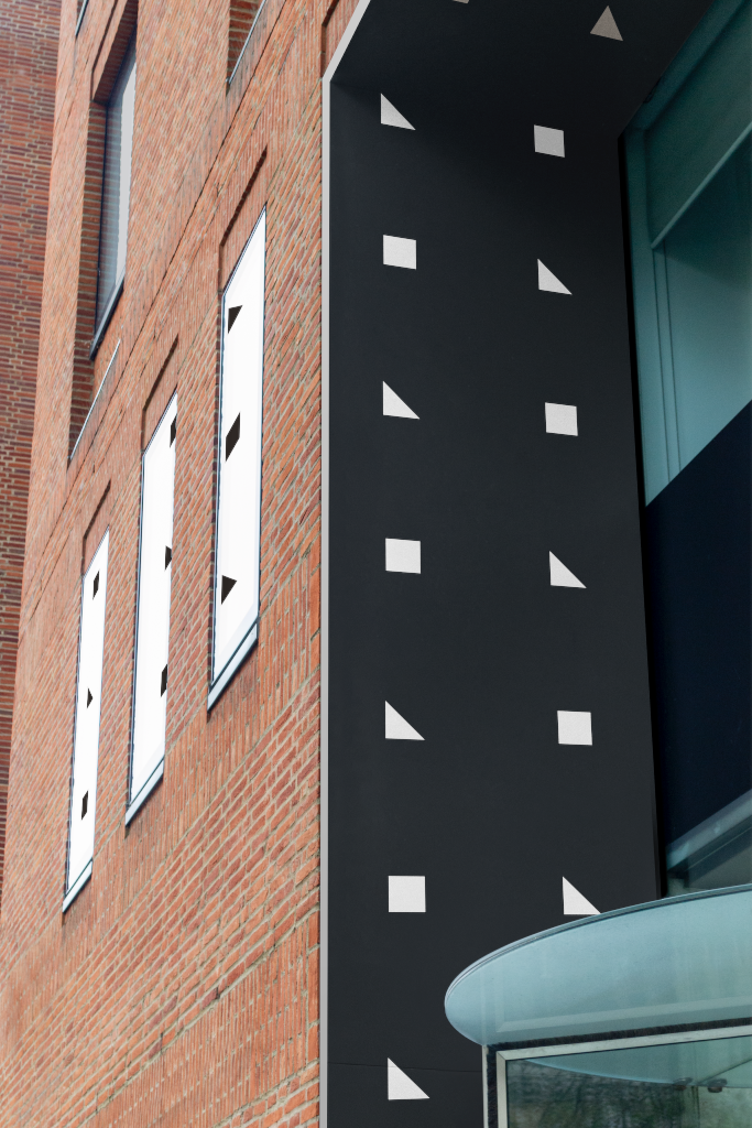 Building 2321 — Entrance, detail mockup surface