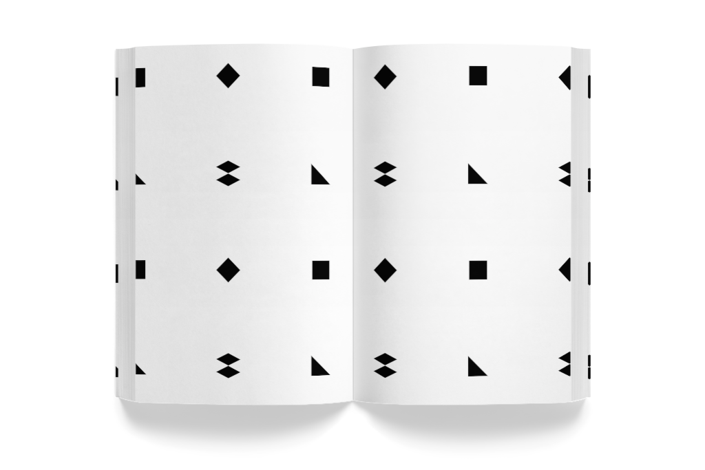 Book 1020 — Softcover, open mockup surface