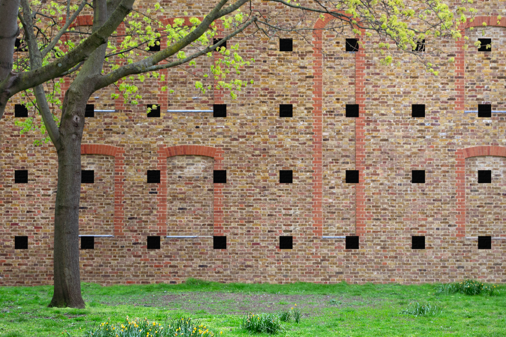 Wall 2343 — Brick mockup surface