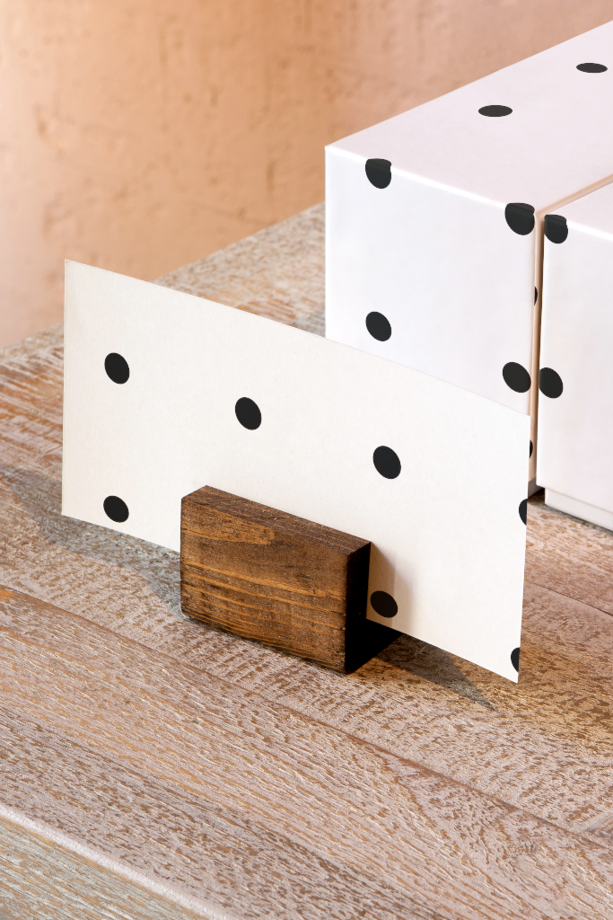 Card 5119 — With boxes mockup surface