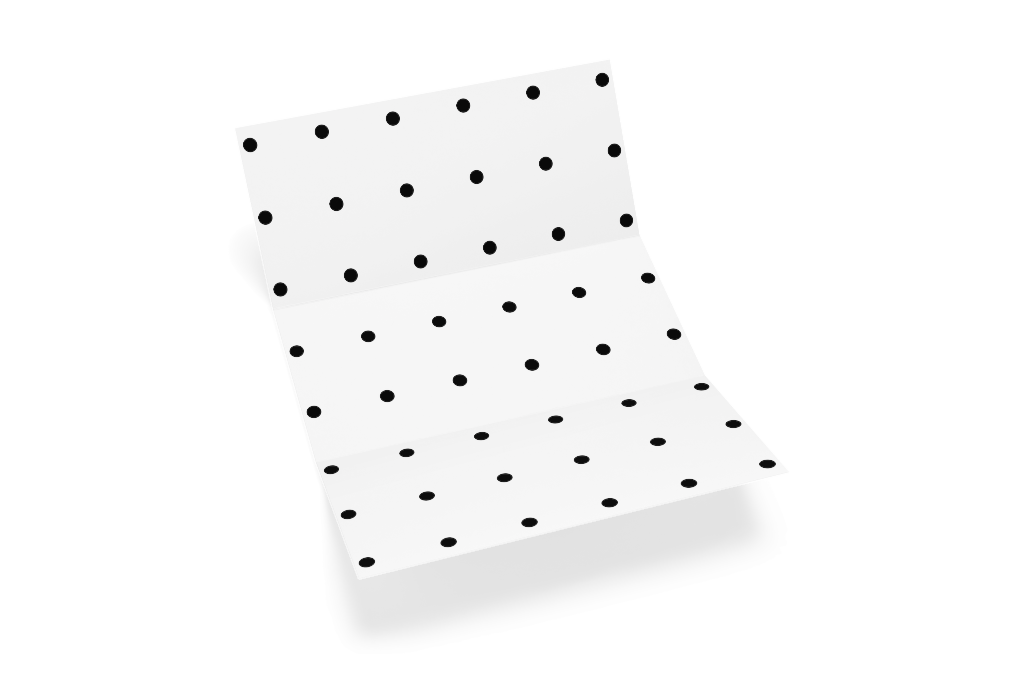 Brochure 1284 — Trifold, open mockup surface