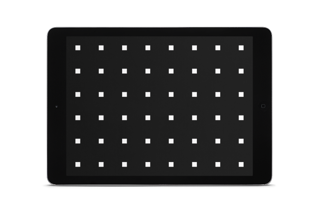 Display 0808 — Tablet, standing horizontal mockup surface