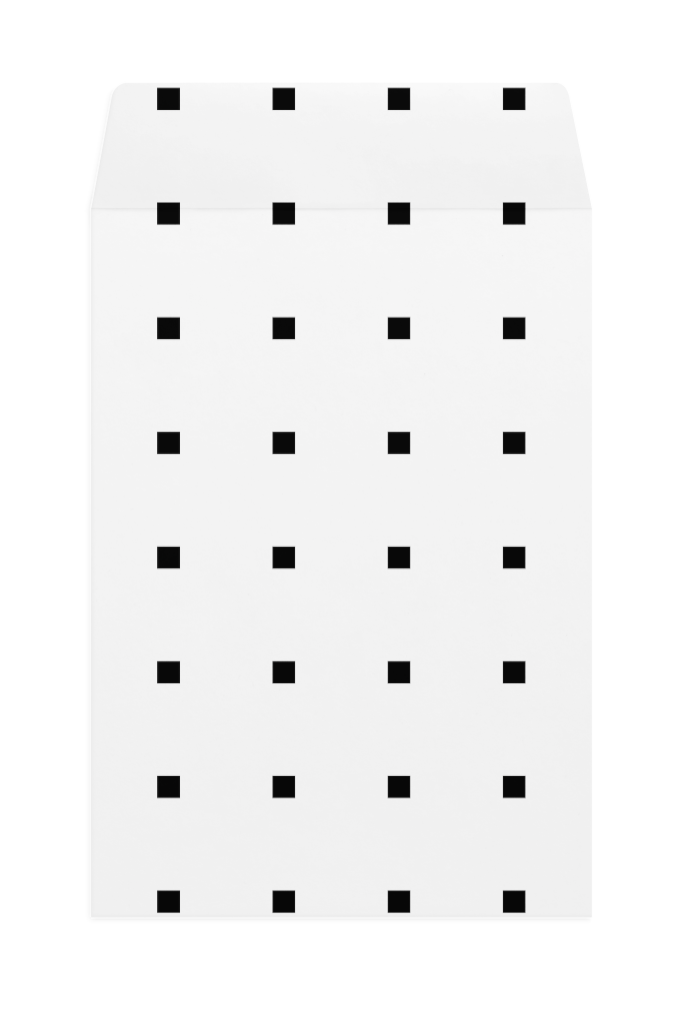 Envelope 1204 — Front, open mockup surface