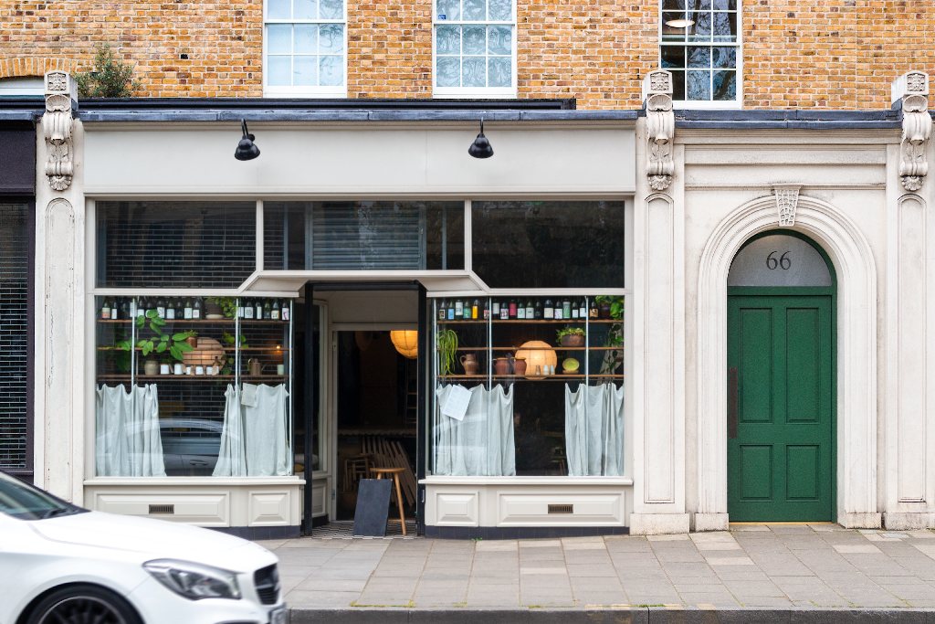 Storefront 2336 — Front, with glass mockup surface