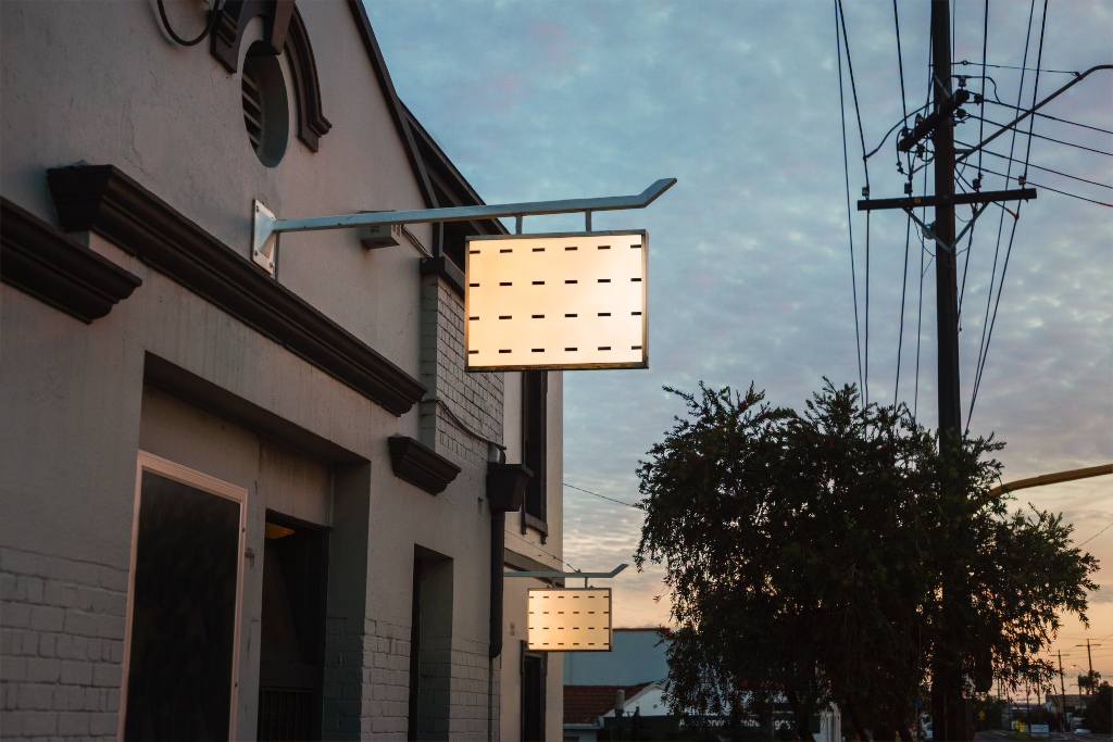 Sign 2133 — Backlit, dual mockup surface