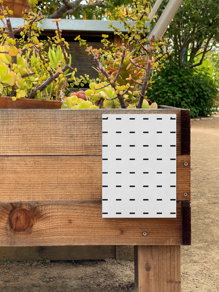 Sign 2411 — On planter mockup surface