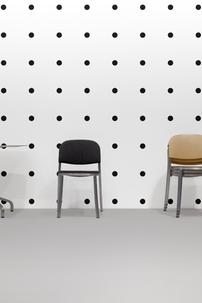 Wall 1425 — With chairs mockup surface