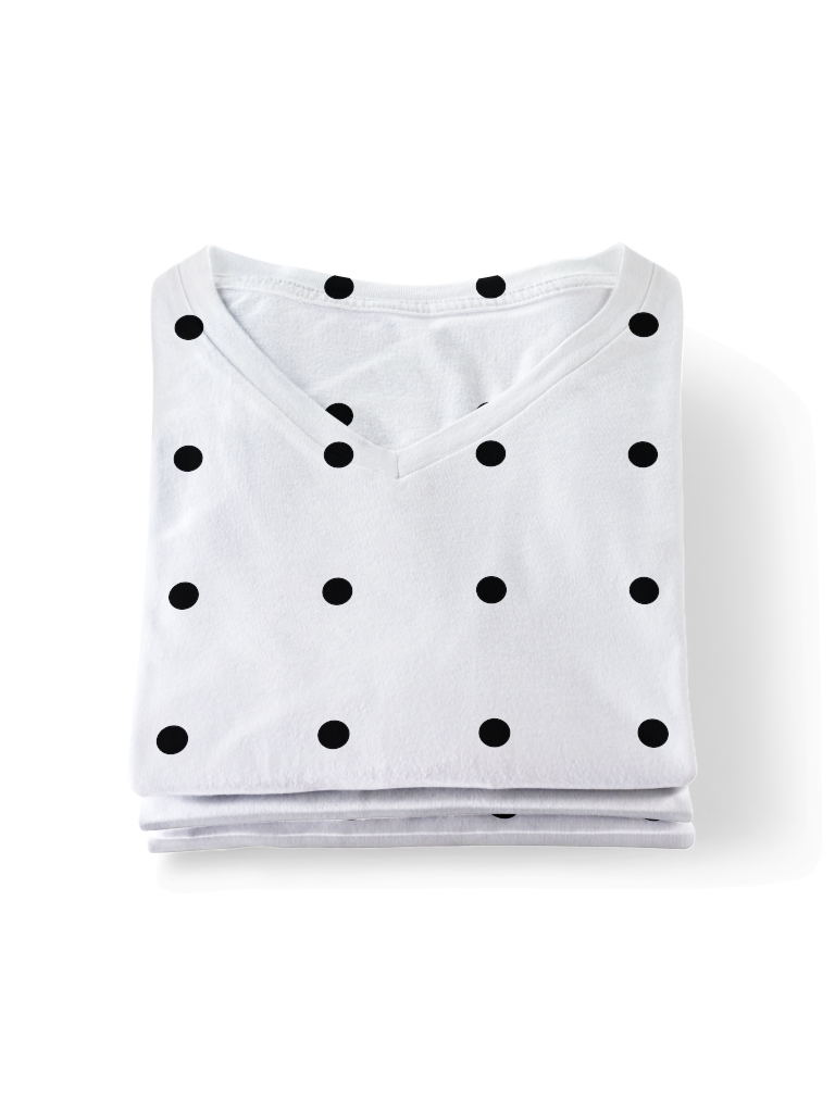 Shirt 1700 — V-neck, stack mockup surface