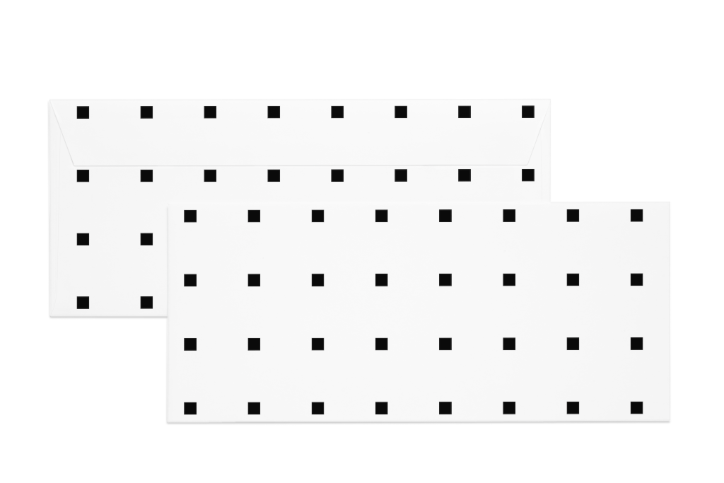 Envelope 0432 — Com10, double, squared mockup surface