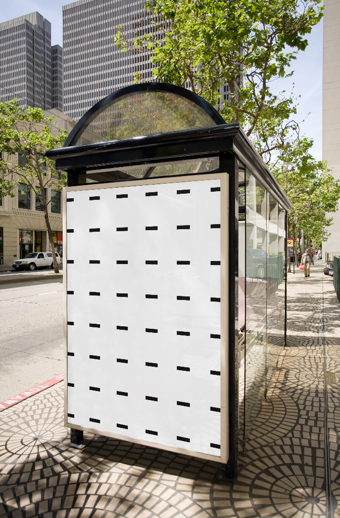 Poster 0165 — Bus shelter mockup surface