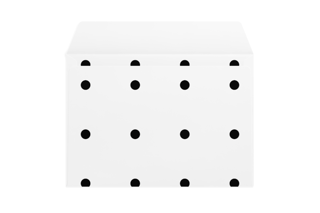 Envelope 1262 — Back, open mockup surface