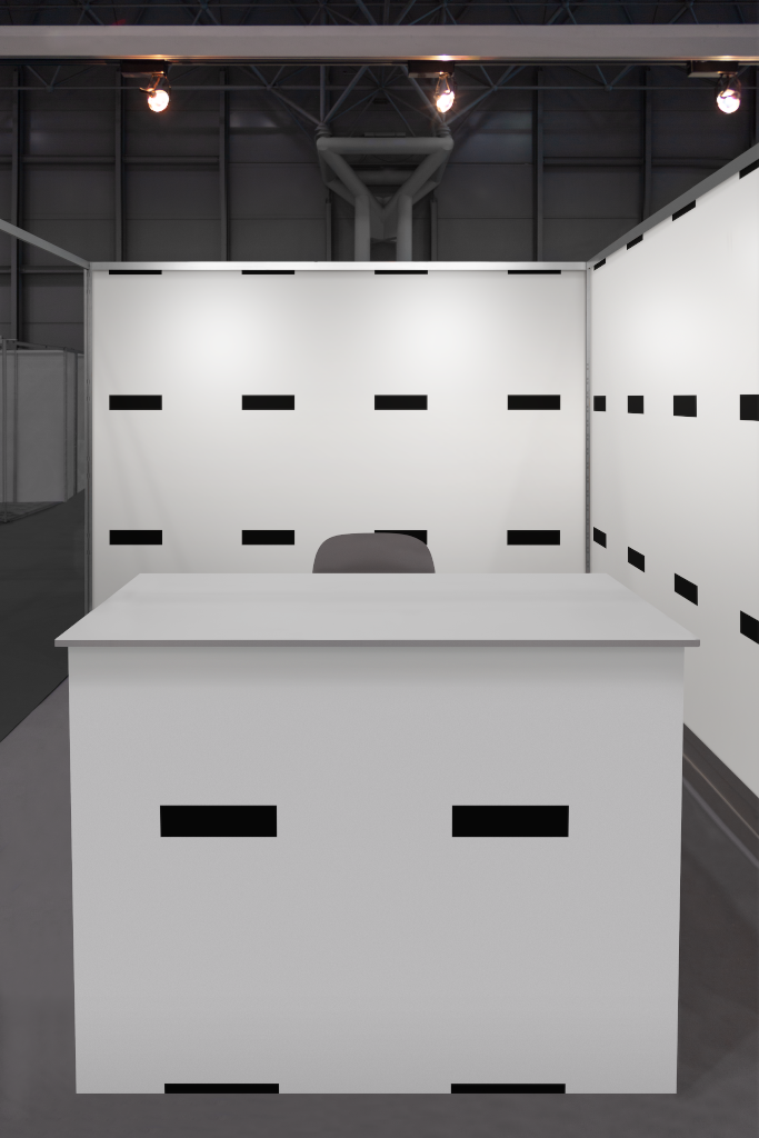 Furniture 1418 — Counter, at trade show mockup surface