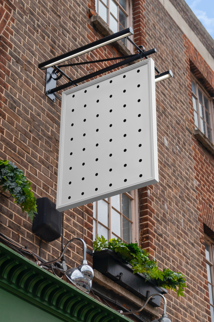 Sign 2297 — Hanging mockup surface