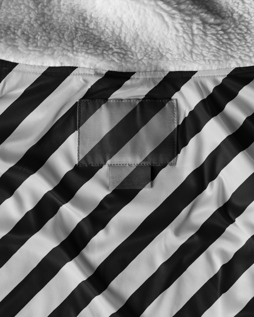 Label 01 — On clothing mockup surface