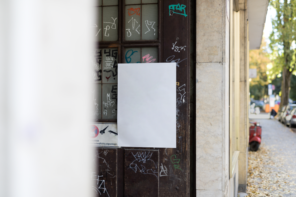 Poster 2117 — On building  mockup surface