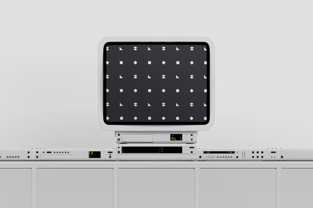 Display 2502 — TV, 27-inch, on console mockup surface