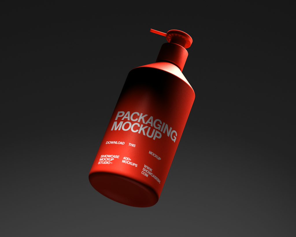 SC3_Soap Bottle Mockup_04 — With pump mockup surface