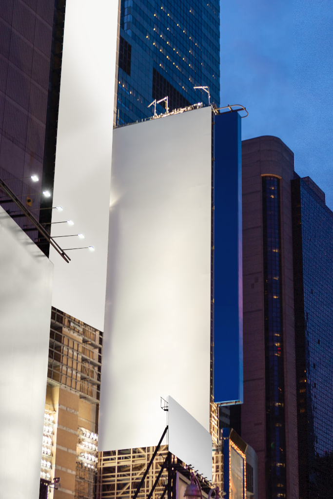 Billboard 2556 — Illuminated, multiple mockup surface