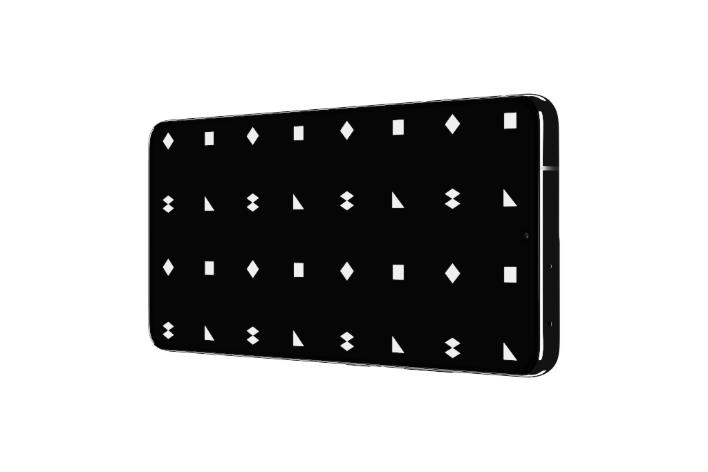 Display 2353 — Phone, black horizontal mockup surface