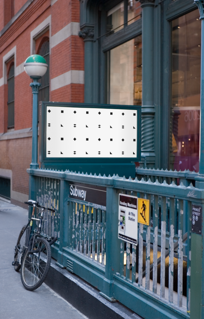 Poster 0043 — Subway 1 mockup surface