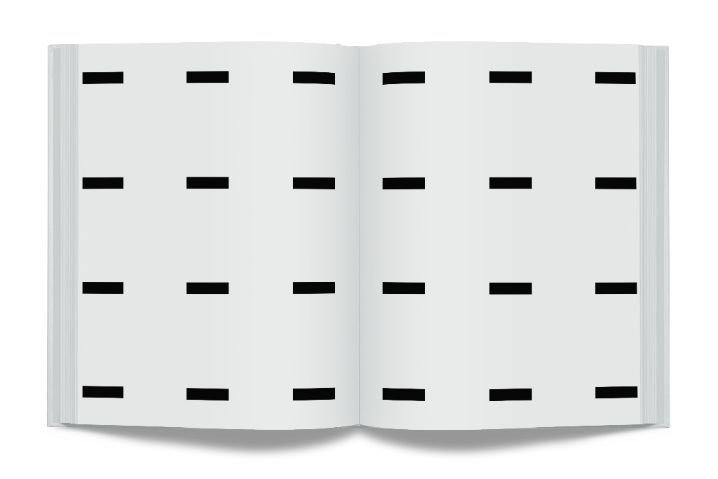 Book 0535 — Open, cloth mockup surface