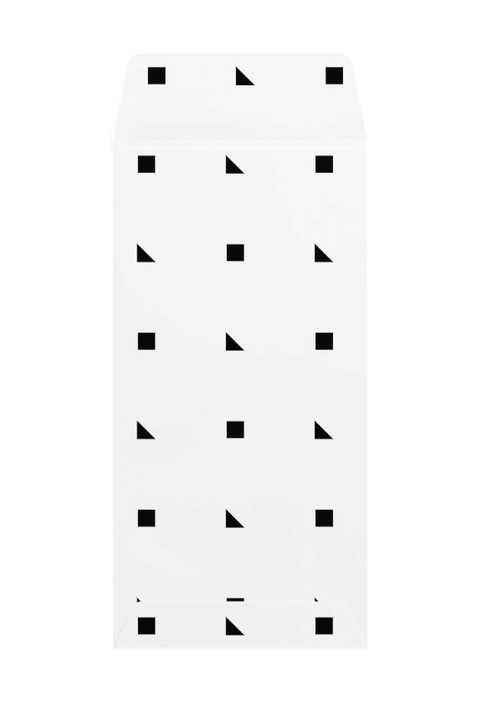 Envelope 1206 — Back, open mockup surface